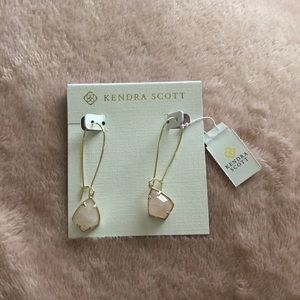 Kendra Scott Carinne Long Drop Earrings in Rose